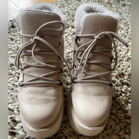 Paloma Barcelo Shearling Platform Boot - Picture 2 of 7